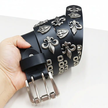 Ceinture Cowboy en Cuir Véritable pour Homme et Femme