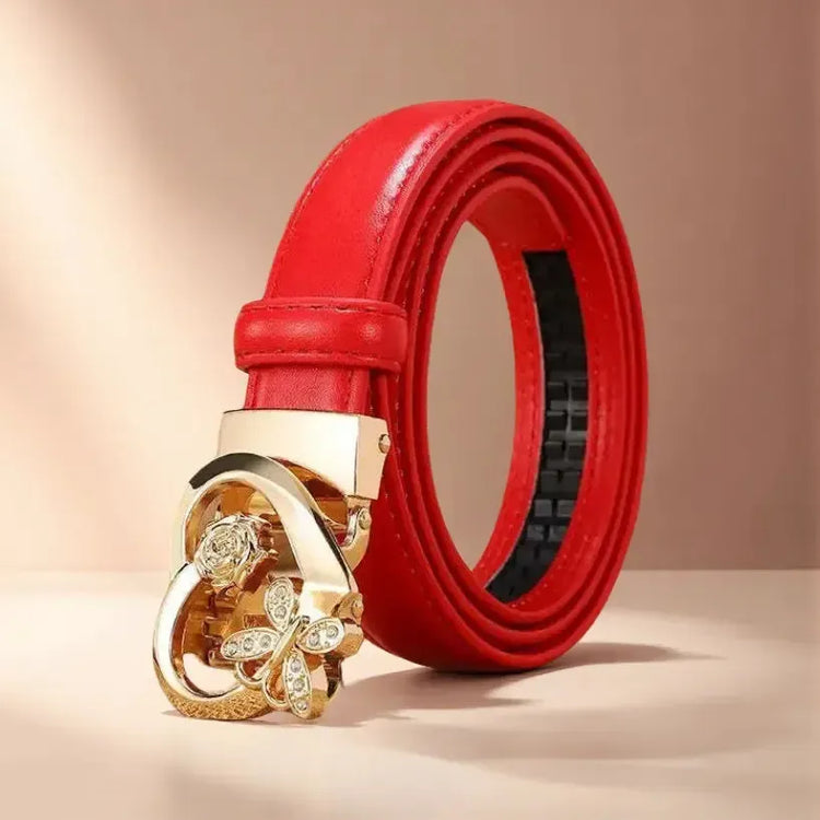 Ceinture à boucle automatique pour femme – Boucle cœur romantique