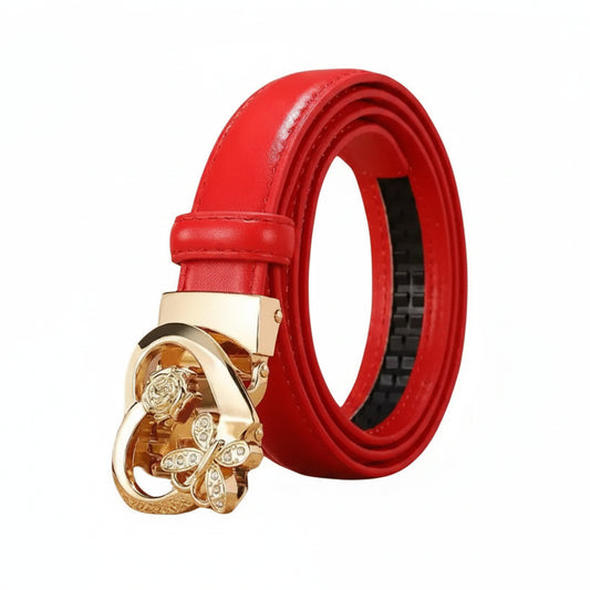 Ceinture à boucle automatique pour femme – Boucle cœur romantique