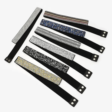 Ceinture à strass brillants colorés pour femme