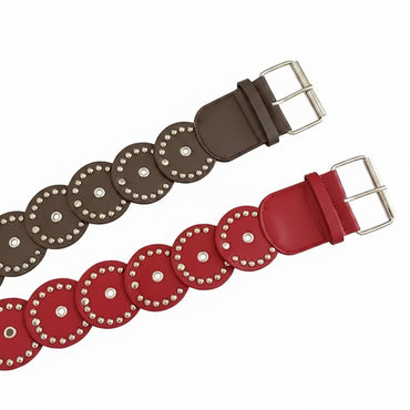 Ceinture cowboy femme en simili cuir ajouré