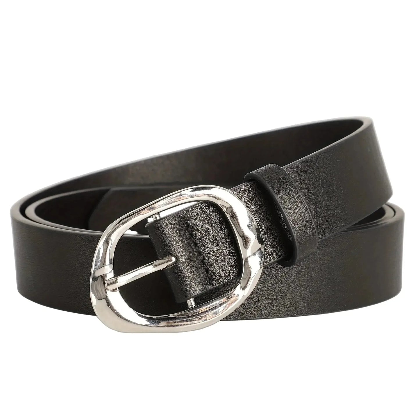 Ceinture de luxe grande taille pour femme – Style raffiné avec boucle argentée