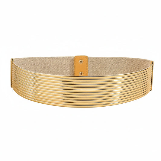 Ceinture en métal brillant pour femme