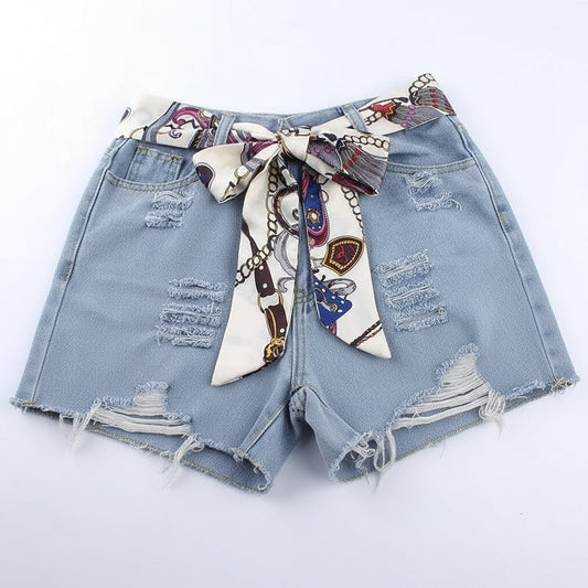 Ceinture foulard en mousseline de soie légère