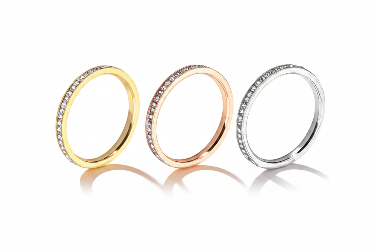 Bague Éclat de Zircon Micro-Pavé
