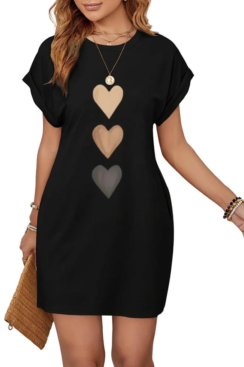 Robe t-shirt décontractée en tricot pour femmes