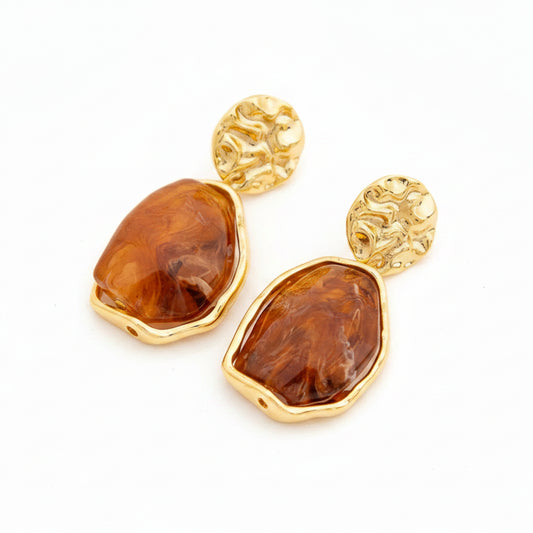 Boucles d’oreilles rétro à perles imitées style chic femme