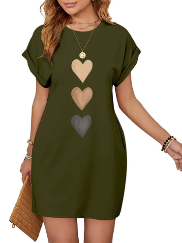 Robe t-shirt décontractée en tricot pour femmes
