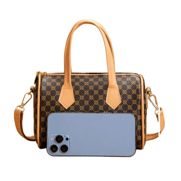Sac à main vintage à imprimé contrasté pour femme