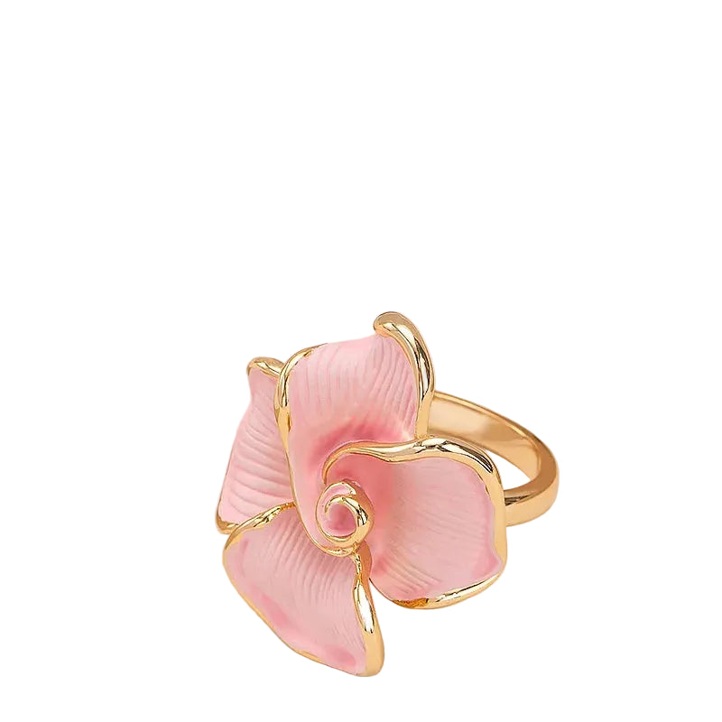 Bague Rose Luxe – Ajustable & Élégance florale