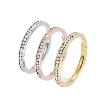 Bague Éclat de Zircon Micro-Pavé