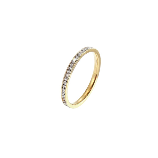 Bague Éclat de Zircon Micro-Pavé