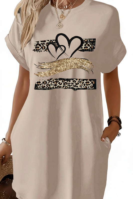 Robe t-shirt décontractée en tricot pour femmes