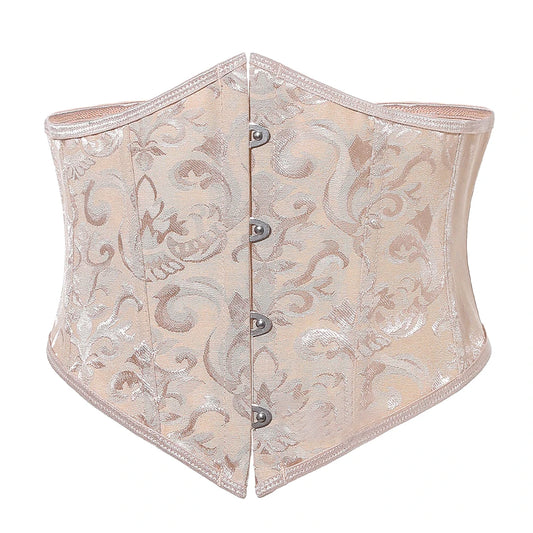 Ceinture Corset Vintage pour femme Double dentelle