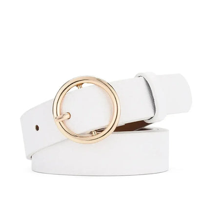 Ceinture Colorée pour Femme et Fille avec Boucle Ronde