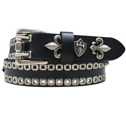 Ceinture Cowboy en Cuir Véritable pour Homme et Femme