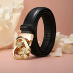 Ceinture à boucle automatique pour femme – Boucle cœur romantique - Vignette | Ceintelle