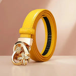 Ceinture à boucle automatique pour femme – Boucle cœur romantique - Vignette | Ceintelle