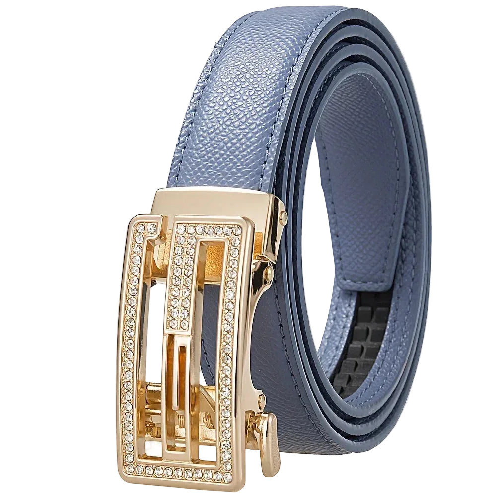 Ceinture à boucle automatique pour femme-Boucle en alliage