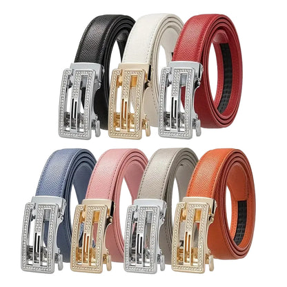 Ceinture à boucle automatique pour femme-Boucle en alliage