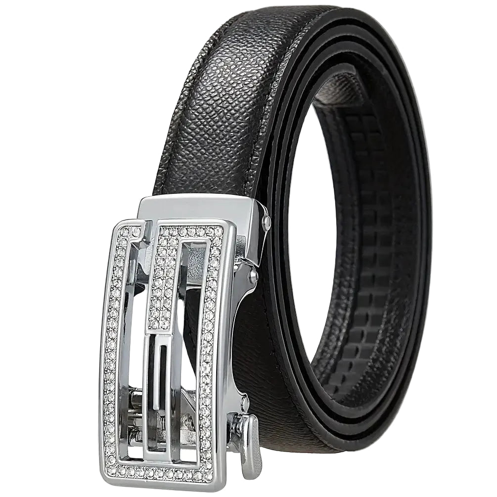 Ceinture à boucle automatique pour femme-Boucle en alliage