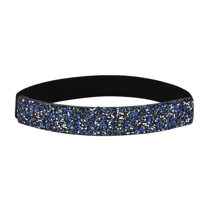 Ceinture à strass brillants colorés pour femme