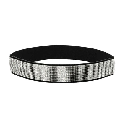 Ceinture à strass brillants colorés pour femme