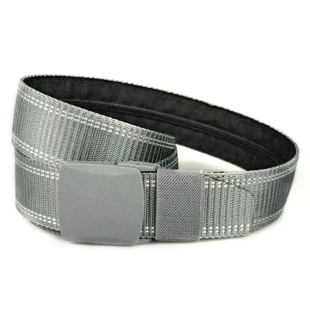 Ceinture cache billet à fermeture éclair pour femme