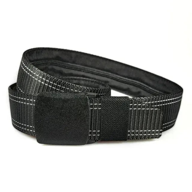 Ceinture cache billet à fermeture éclair pour femme