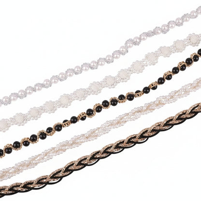 Ceinture chaîne perlée pour femme — style chic et délicat