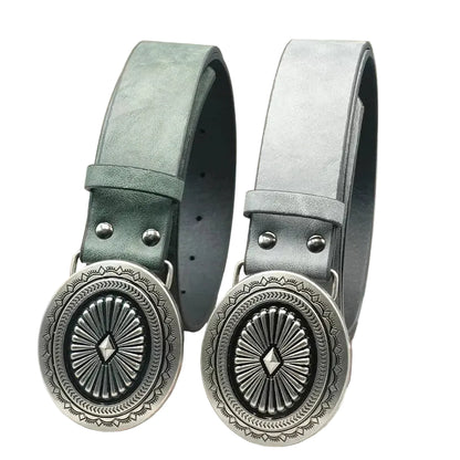 Ceinture classique en cuir pour femme