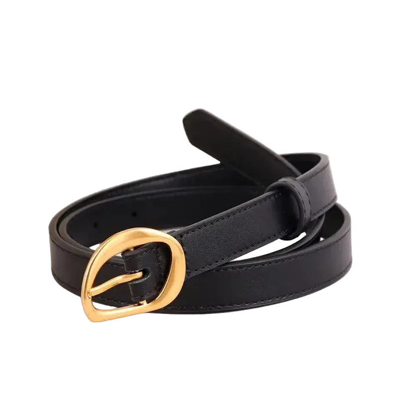 Ceinture classique en cuir pour femme – Boucle ardillon