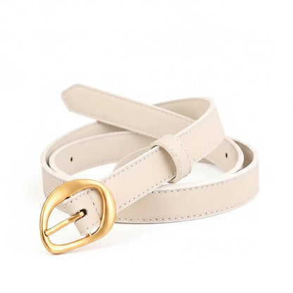 Ceinture classique en cuir pour femme – Boucle ardillon