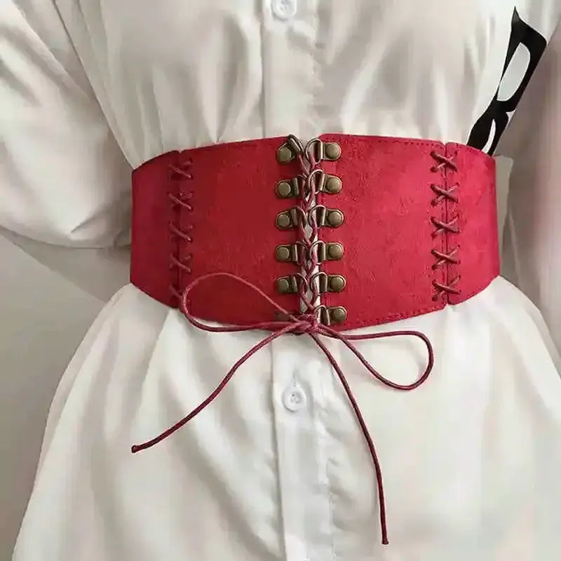 Ceinture corset Velours Suédé Femme – Design Vintage