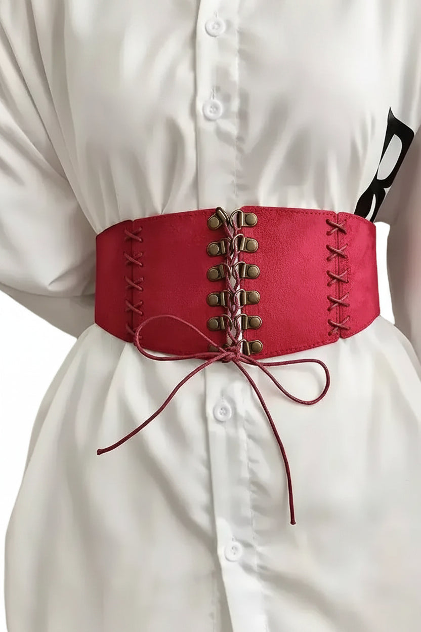 Ceinture corset Velours Suédé Femme – Design Vintage