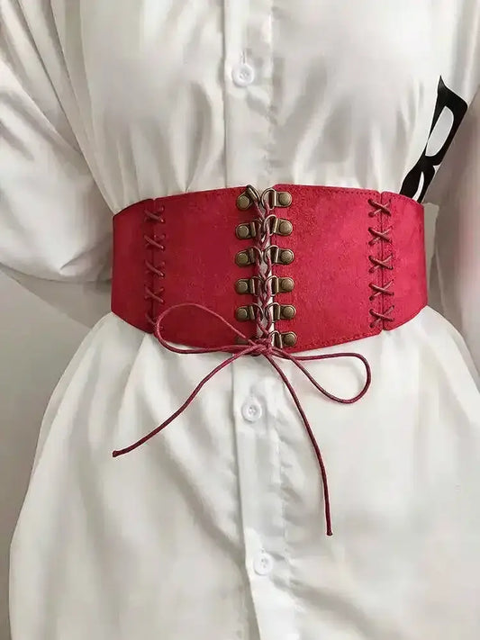 Ceinture corset Velours Suédé Femme – Design Vintage