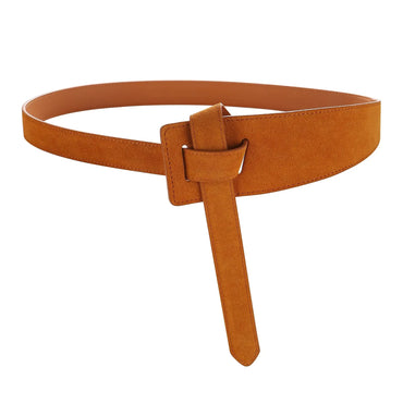 Ceinture corset en Daim pour Femme - Sangle Nouée