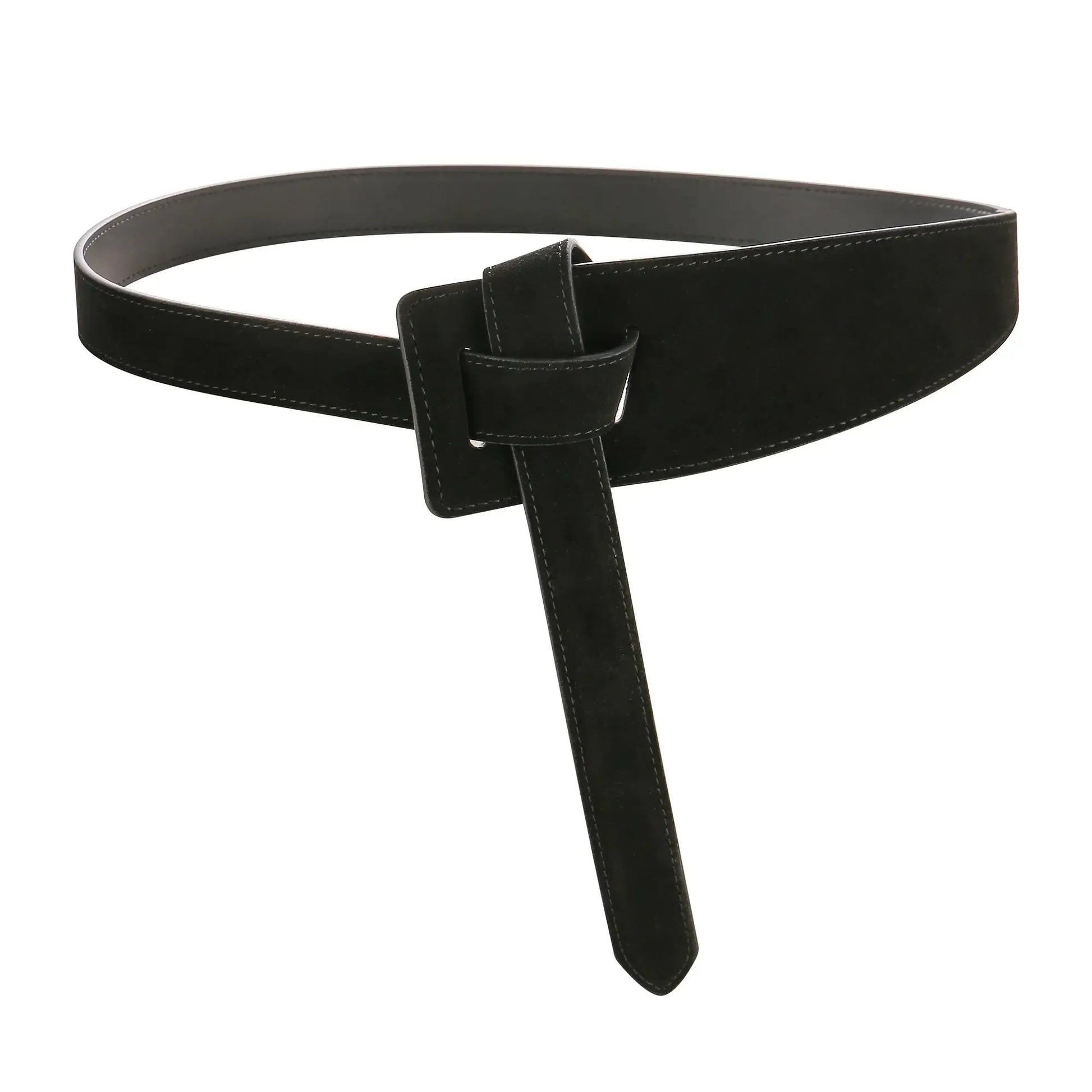 Ceinture corset en Daim pour Femme - Sangle Nouée
