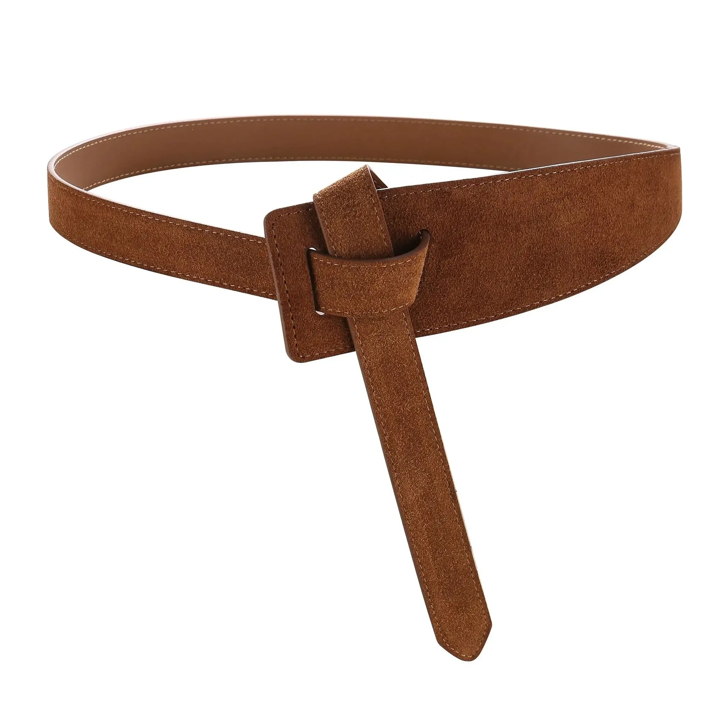 Ceinture corset en Daim pour Femme - Sangle Nouée