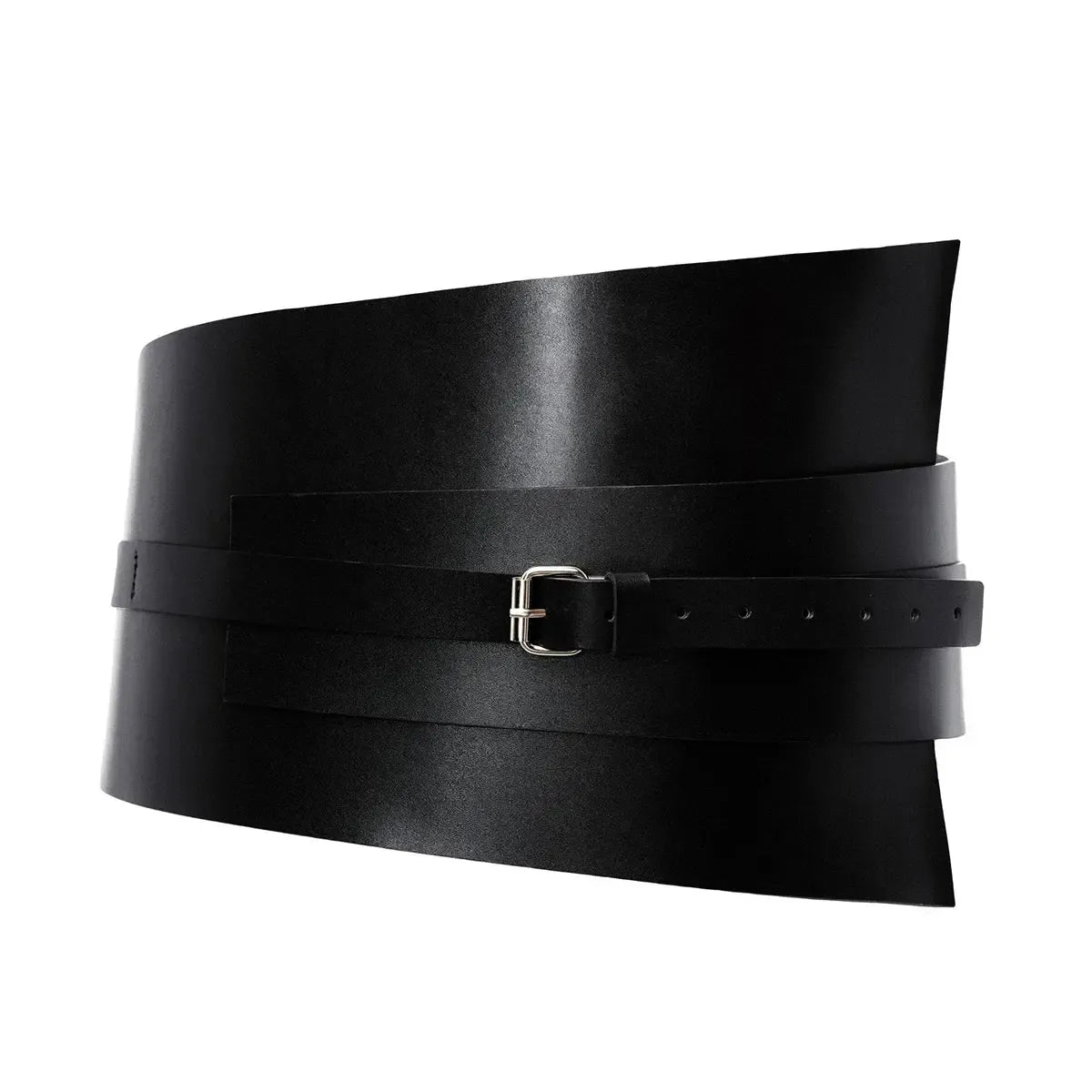 Ceinture corset large en cuir pour femme