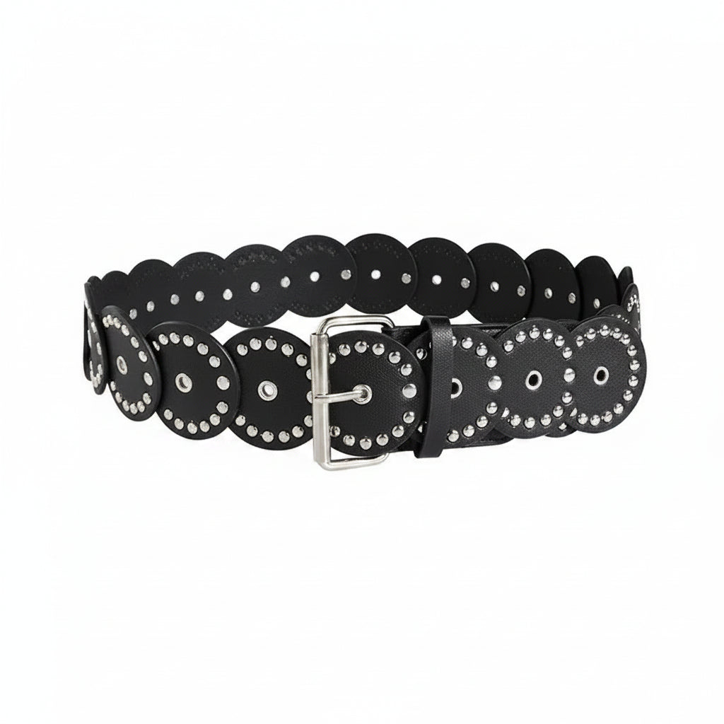 Ceinture cowboy femme en simili cuir ajouré