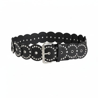 Ceinture cowboy femme en simili cuir ajouré