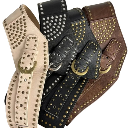 Ceinture cowboy pour femme — design clouté authentique