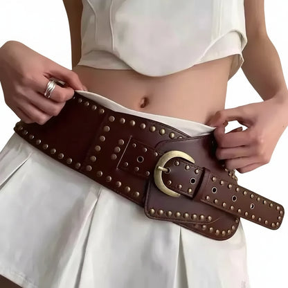 Ceinture cowboy pour femme — design clouté authentique