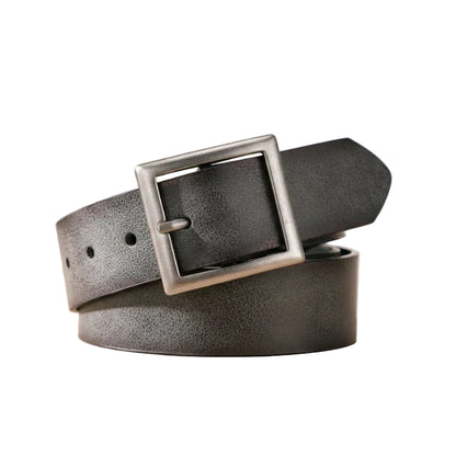 Ceinture cuir homme femme boucle métallique