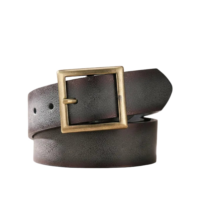 Ceinture cuir homme femme boucle métallique