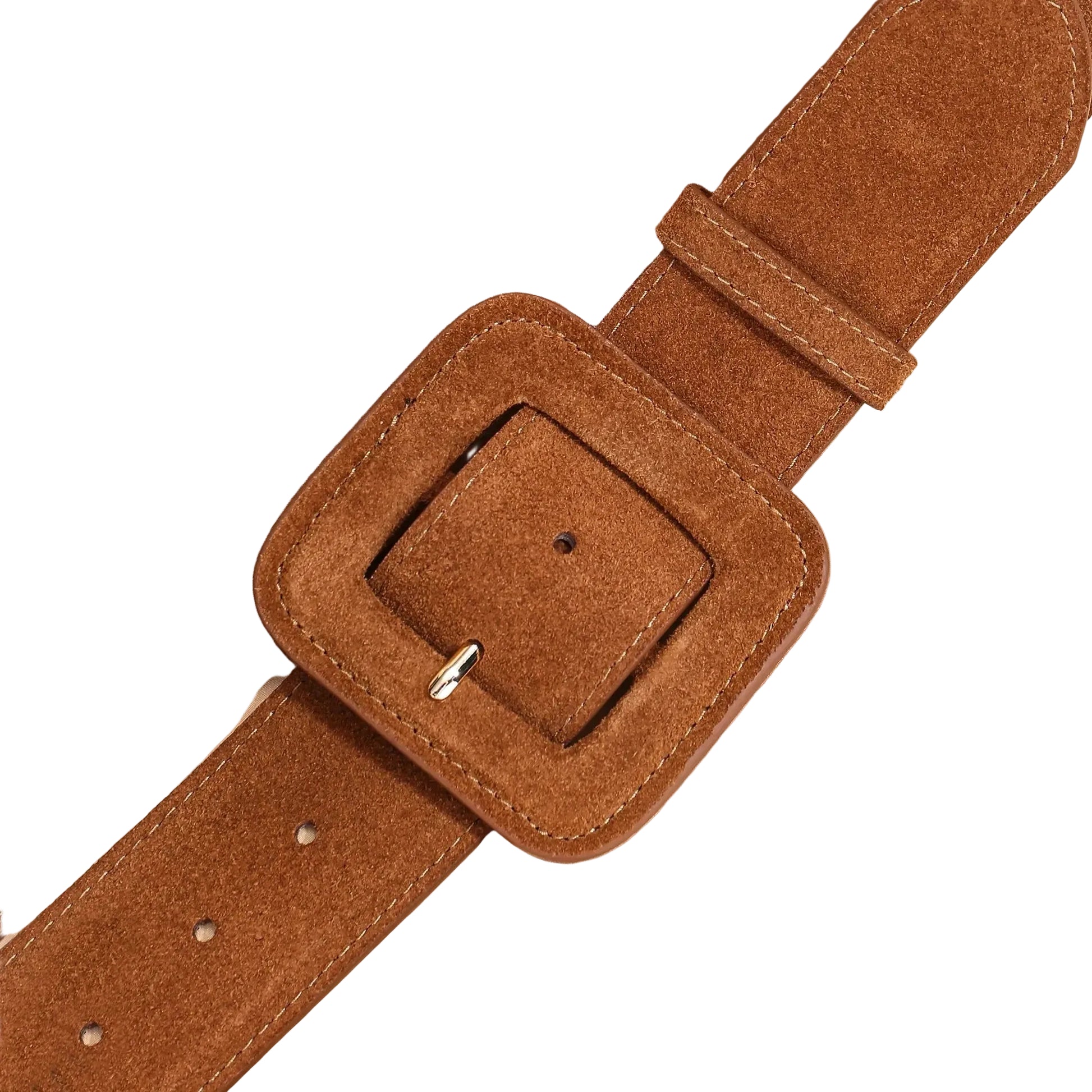 Ceinture de luxe pour femme avec boucle auto-couverte