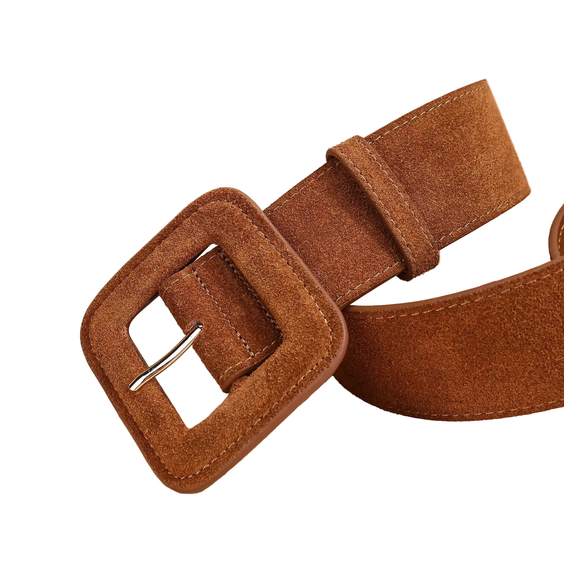 Ceinture de luxe pour femme avec boucle auto-couverte