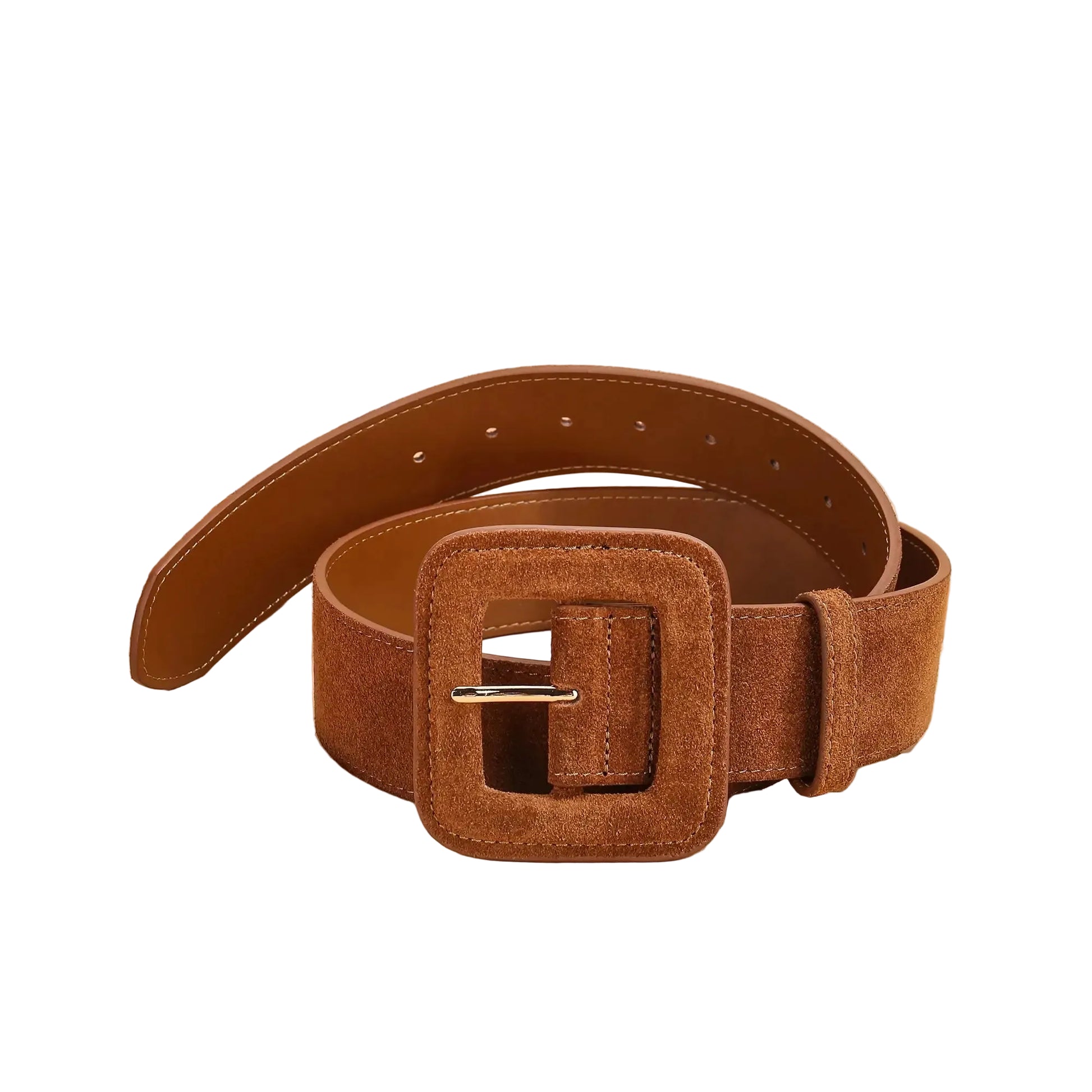 Ceinture de luxe pour femme avec boucle auto-couverte