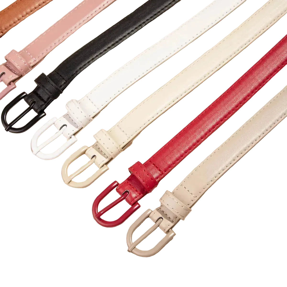 Ceinture en cuir pour femme – Boucle aérosol moderne et tendance